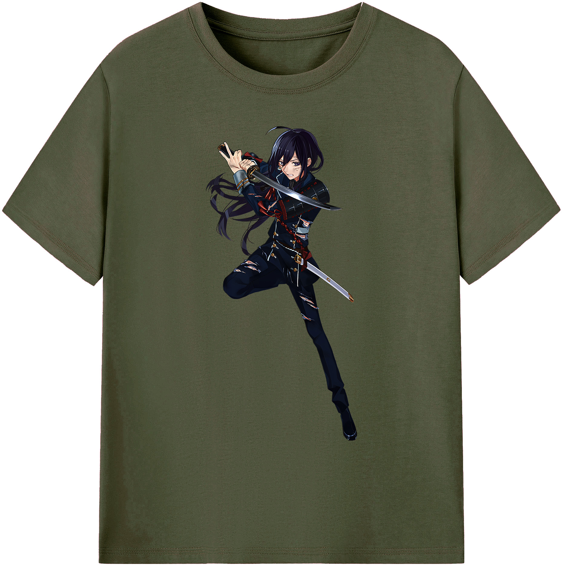 （画像用） 刀剣乱舞 Touken Ranbu 綿100％ メンズ半袖Tシャツ｜肌触りやわらか＆通気性